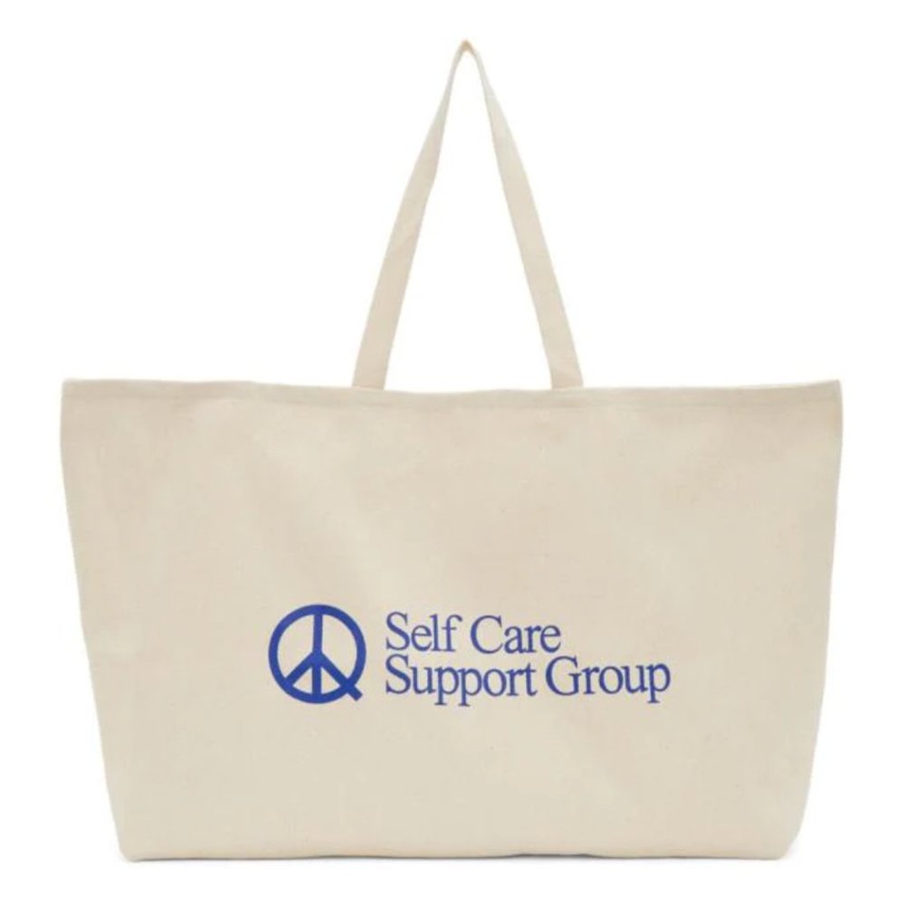 NWT Museum of Peace and Quiet "Self Support Group" Tote Bag
